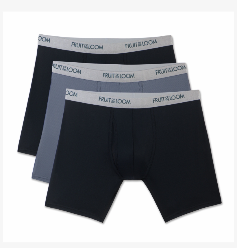 Men's Everlight Black/gray Boxer Briefs, 3 Pack Assorted, transparent png