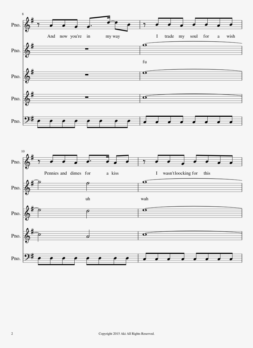 Call Me Maybe Sheet Music 2 Of 19 Pages, transparent png