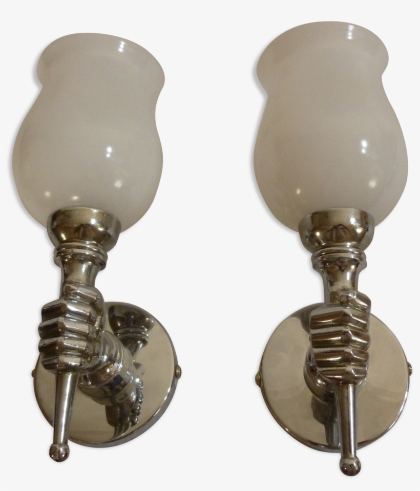 Pair Of Wall Lamps Hand Torch, transparent png