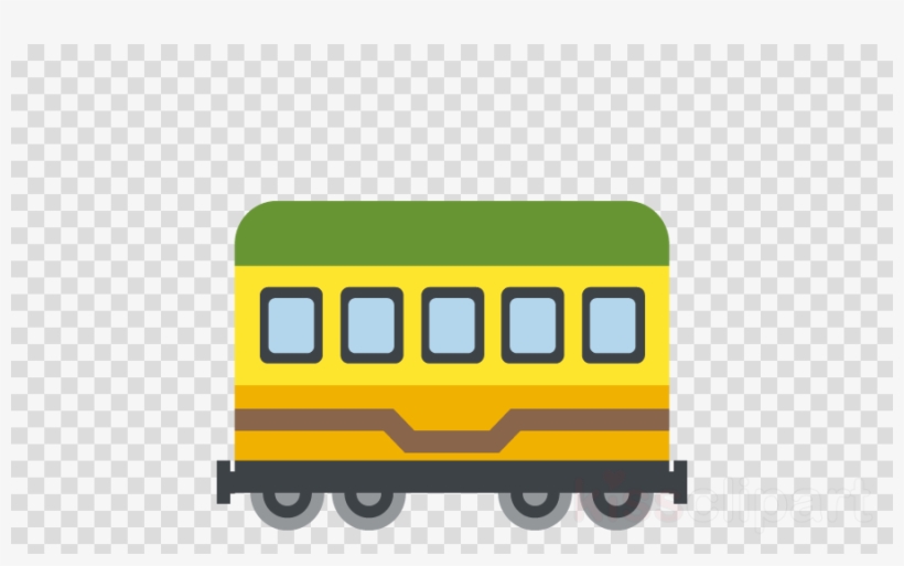 Train Car Emoji Clipart Railroad Car Rail Transport, transparent png