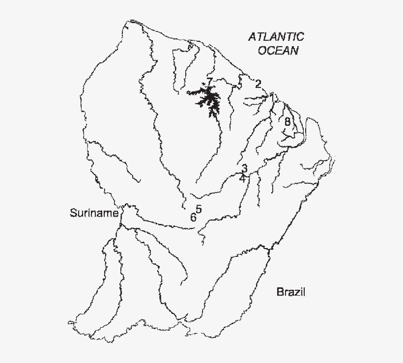 Location Of Collection Sites In French Guiana, transparent png