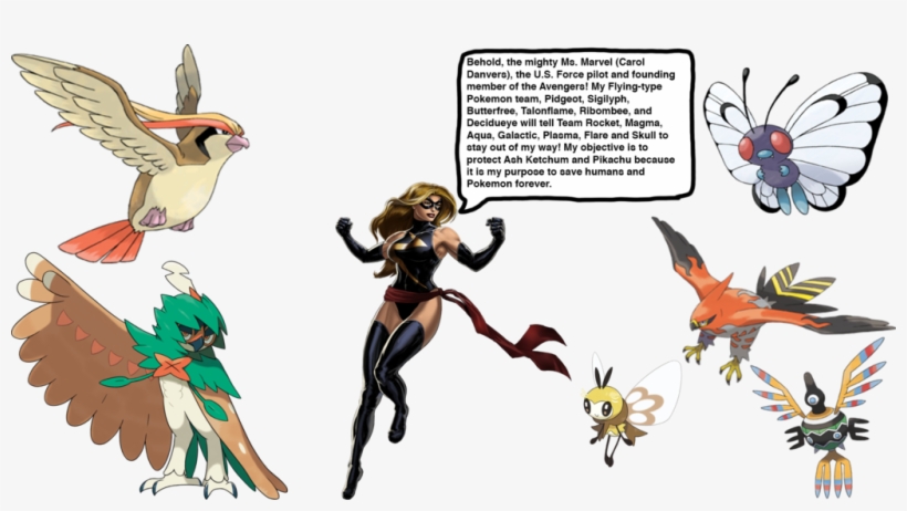 Marvel's Pokemon Team By Darthranner83, transparent png
