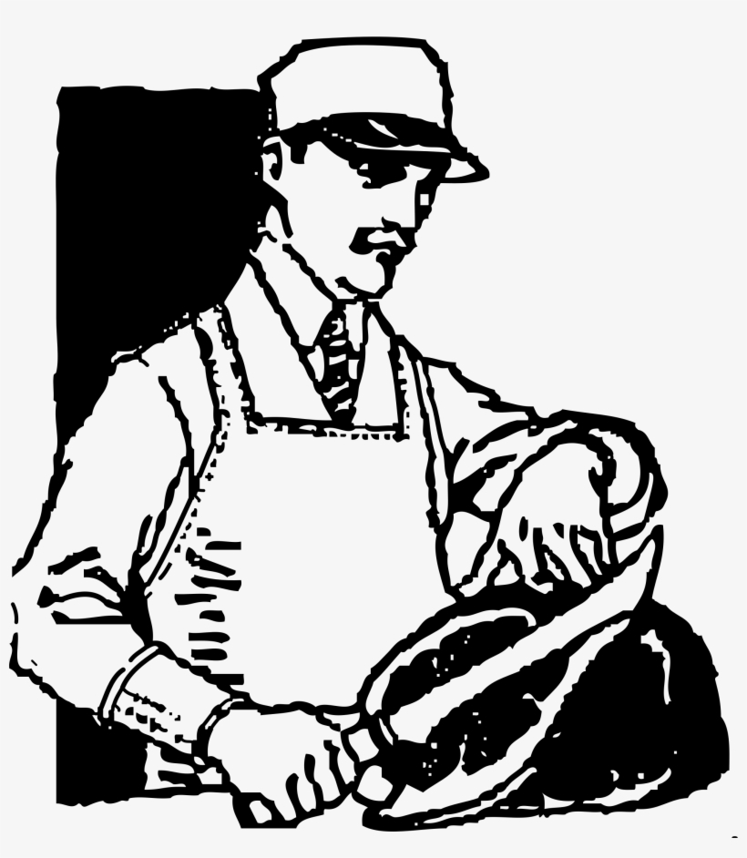 This Free Icons Png Design Of A Butcher At Work, transparent png