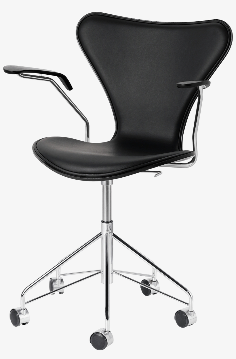 3217 Front Upholstered Coloured Ash Black Leather, transparent png