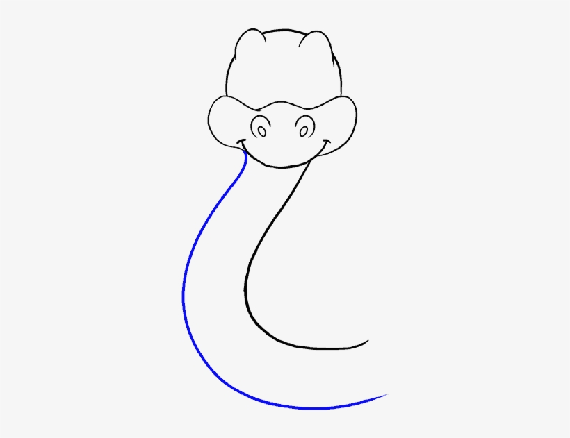 How To Draw Cartoon Snake - 678x600 PNG Download - PNGkit