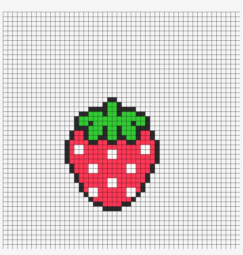 Cute Strawberry Perler Bead Pattern Bead Pattern, transparent png