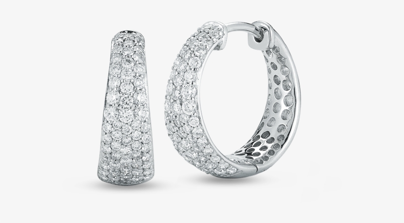 Roberto Coin Scalare 18k White Gold Small Tapered, transparent png