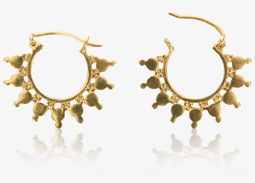 Sahara Gold Hoop Earrings, transparent png