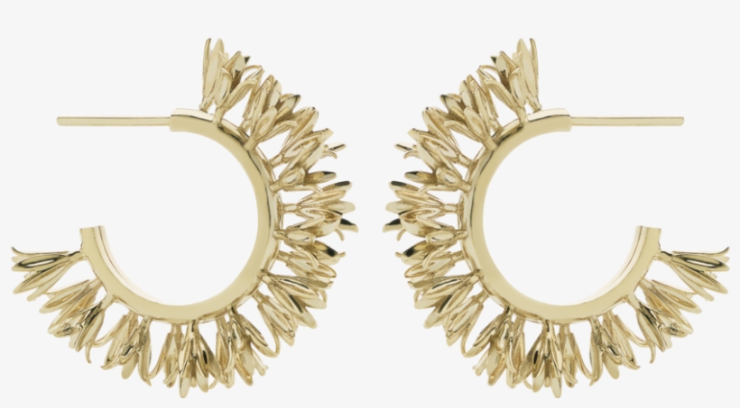 Bluebell Hoop Earrings Small, transparent png
