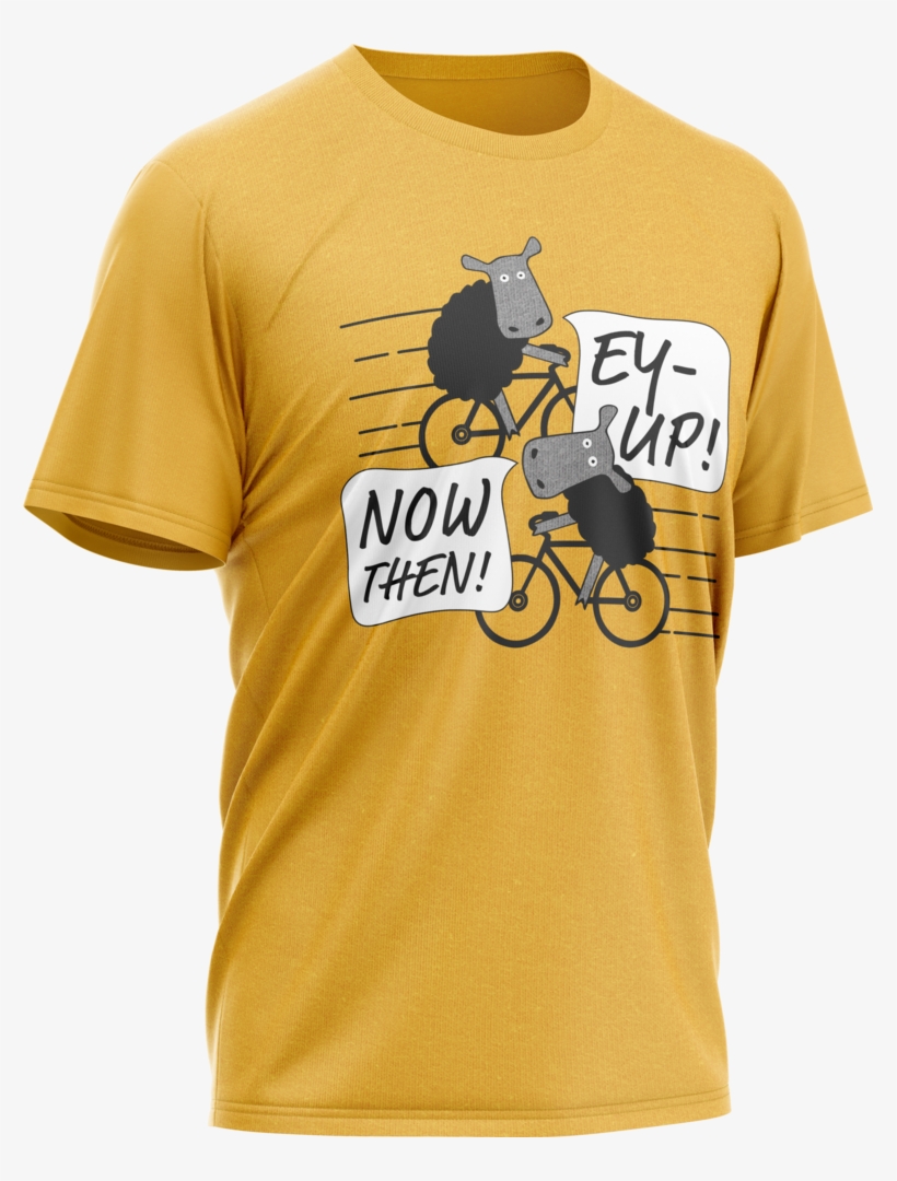 Bs Ey Up Now Then Tee Yellow, transparent png