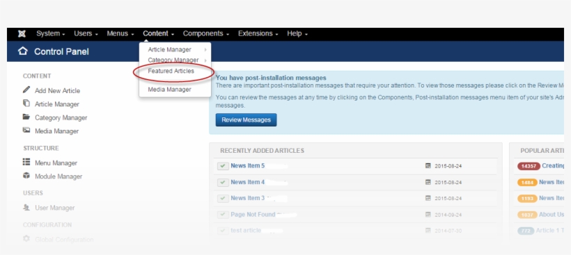 Featured Articles Manager, transparent png