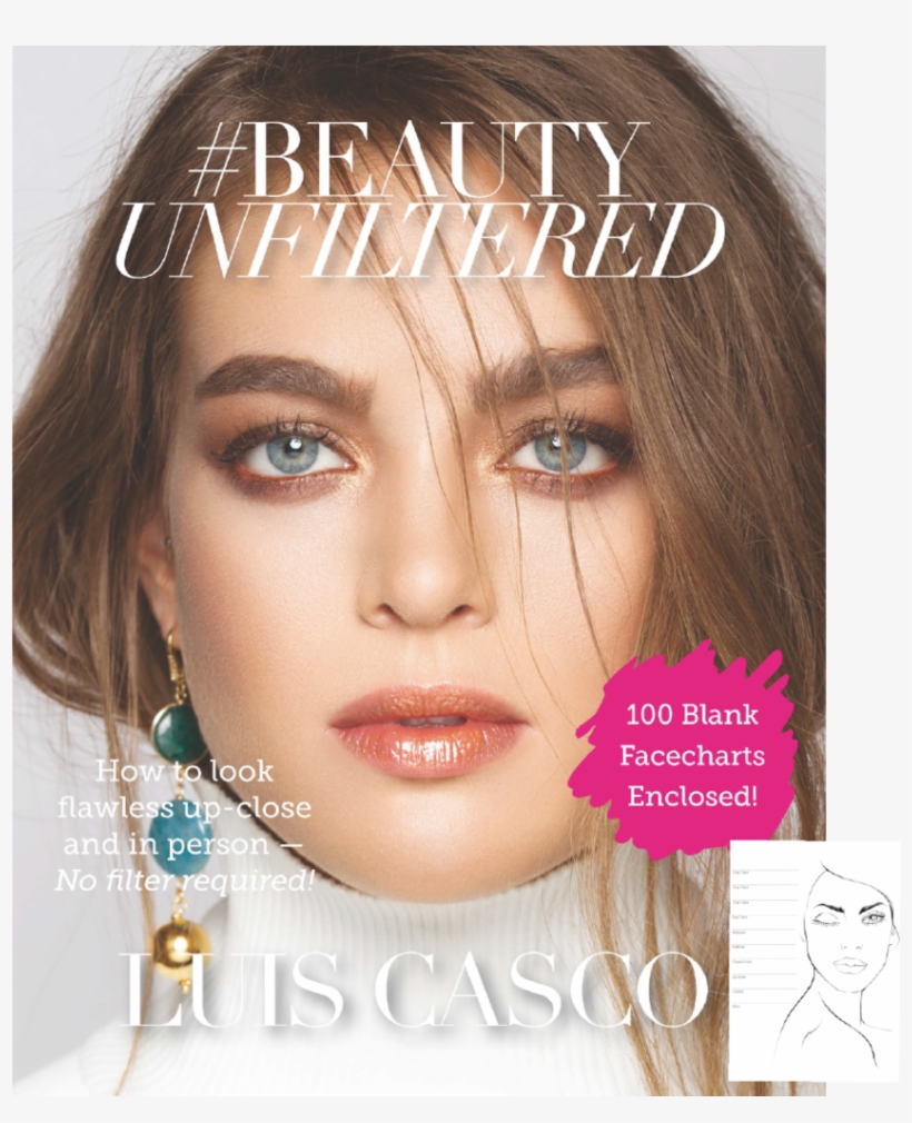 #beautyunfiltered Blank Facechart Book, transparent png