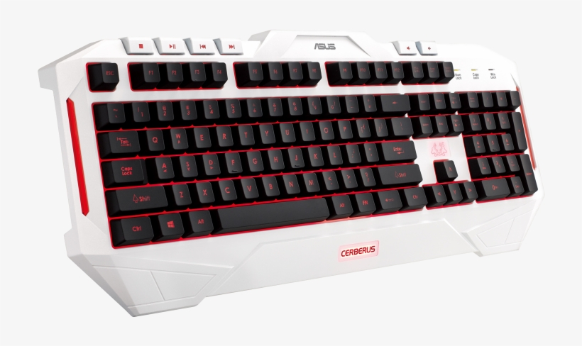 Cerberus Arctic Gaming Keyboard White, transparent png