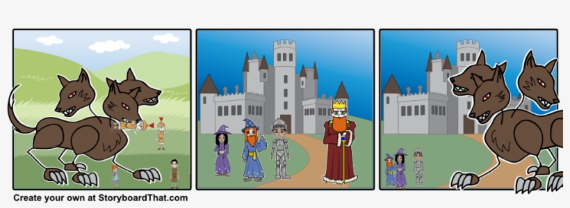 Medieval Cerberus, transparent png
