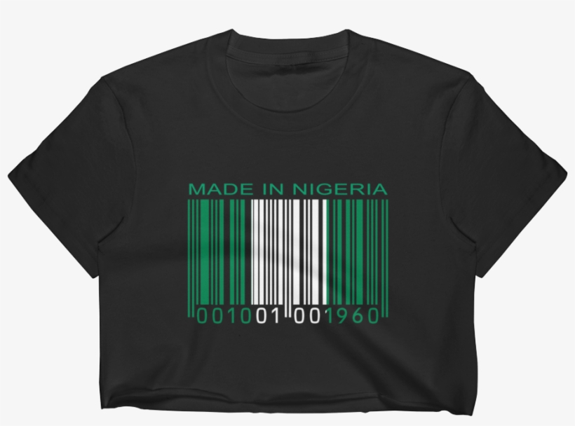Made In Nigeria Crop Top, transparent png
