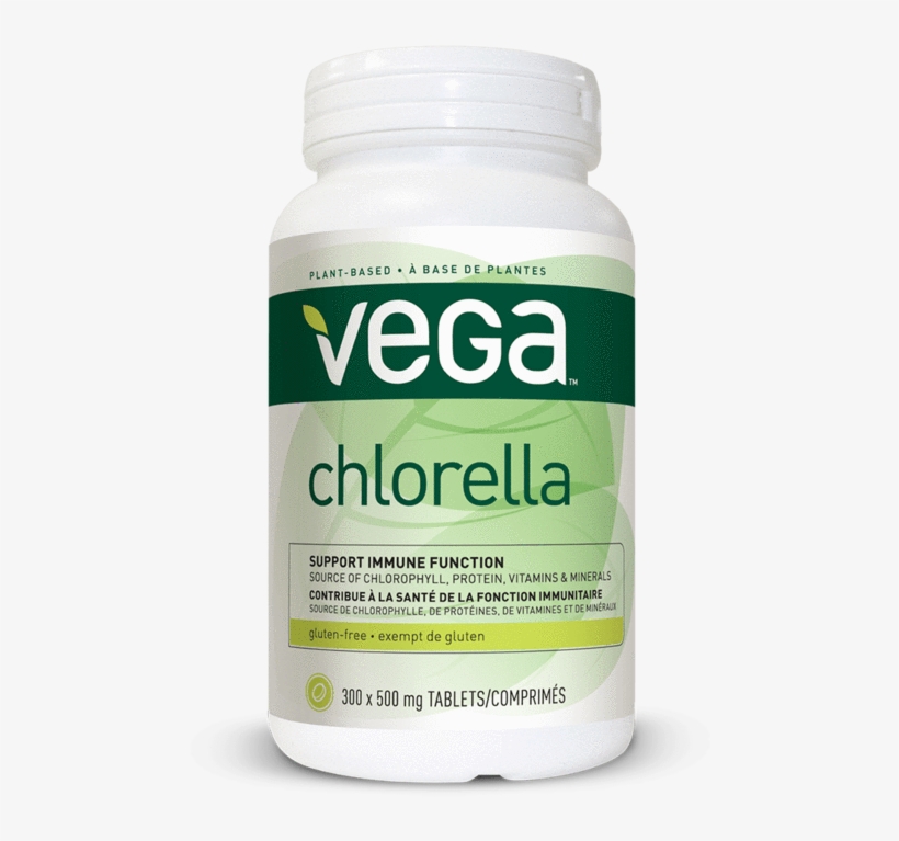 Vega® Chlorella - 300 Tablets, transparent png