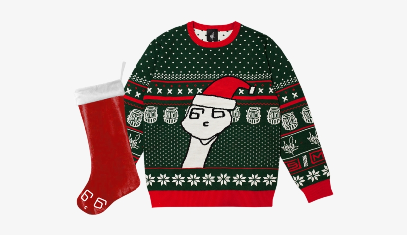Boris Holiday Sweater & Stocking Bundle, transparent png