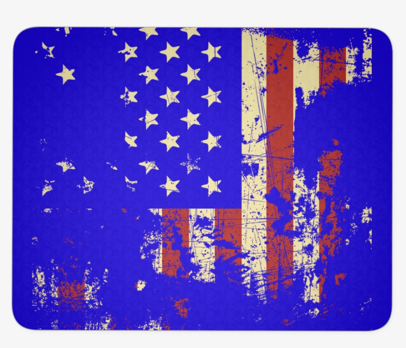 Distressed American Flag Mouse Pad, transparent png