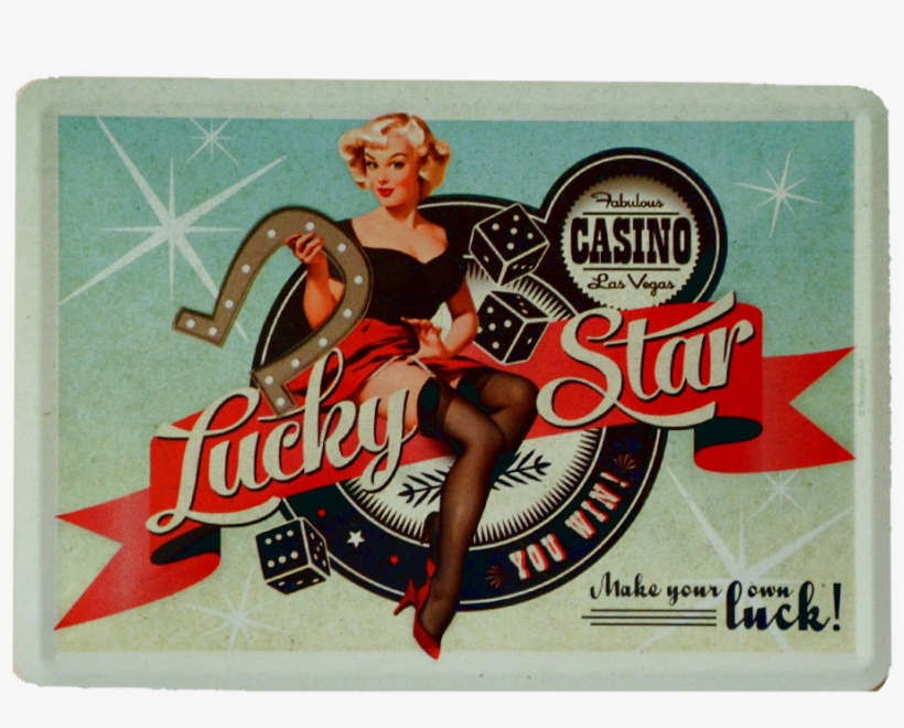 Pin Up Lucky Star, transparent png