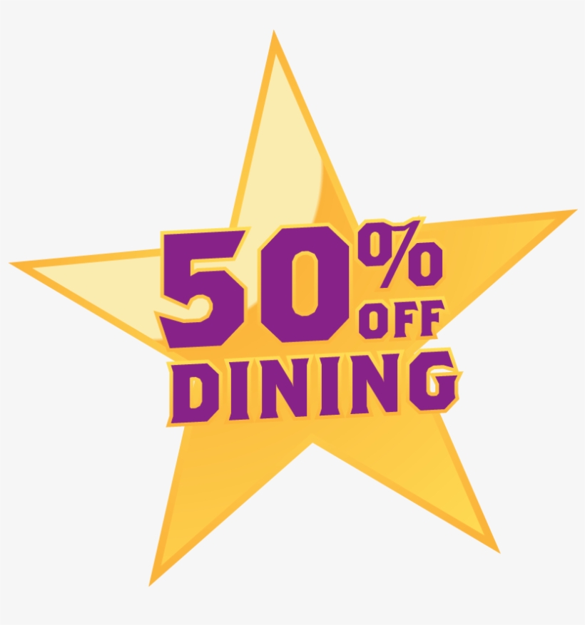 50% Off Dining When Paid In Full With Reward Points, transparent png
