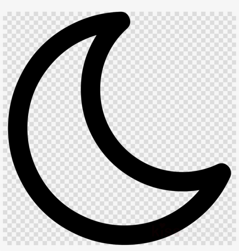 Moon Outline Clipart Lunar Phase Moon Clip Art, transparent png