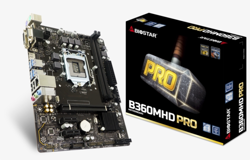 B360mhd Pro Intel Socket 1151 Gaming Motherboard, transparent png