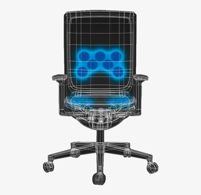 In The Form Of A Stylish Office Chair, transparent png