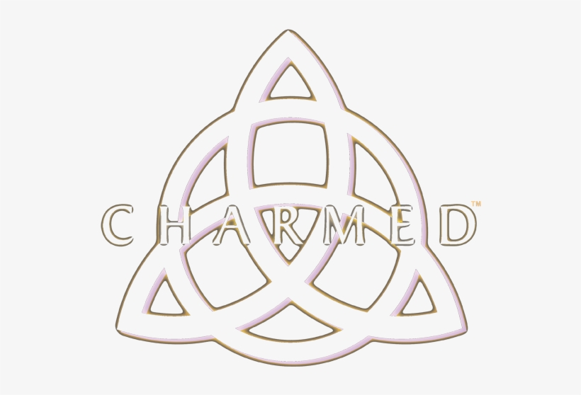 Charmed Triple Linked Logo Men's V Neck T Shirt, transparent png