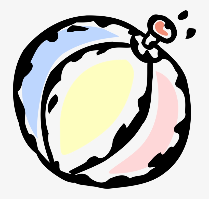 Vector Illustration Of Inflatable Beach Ball Water, transparent png
