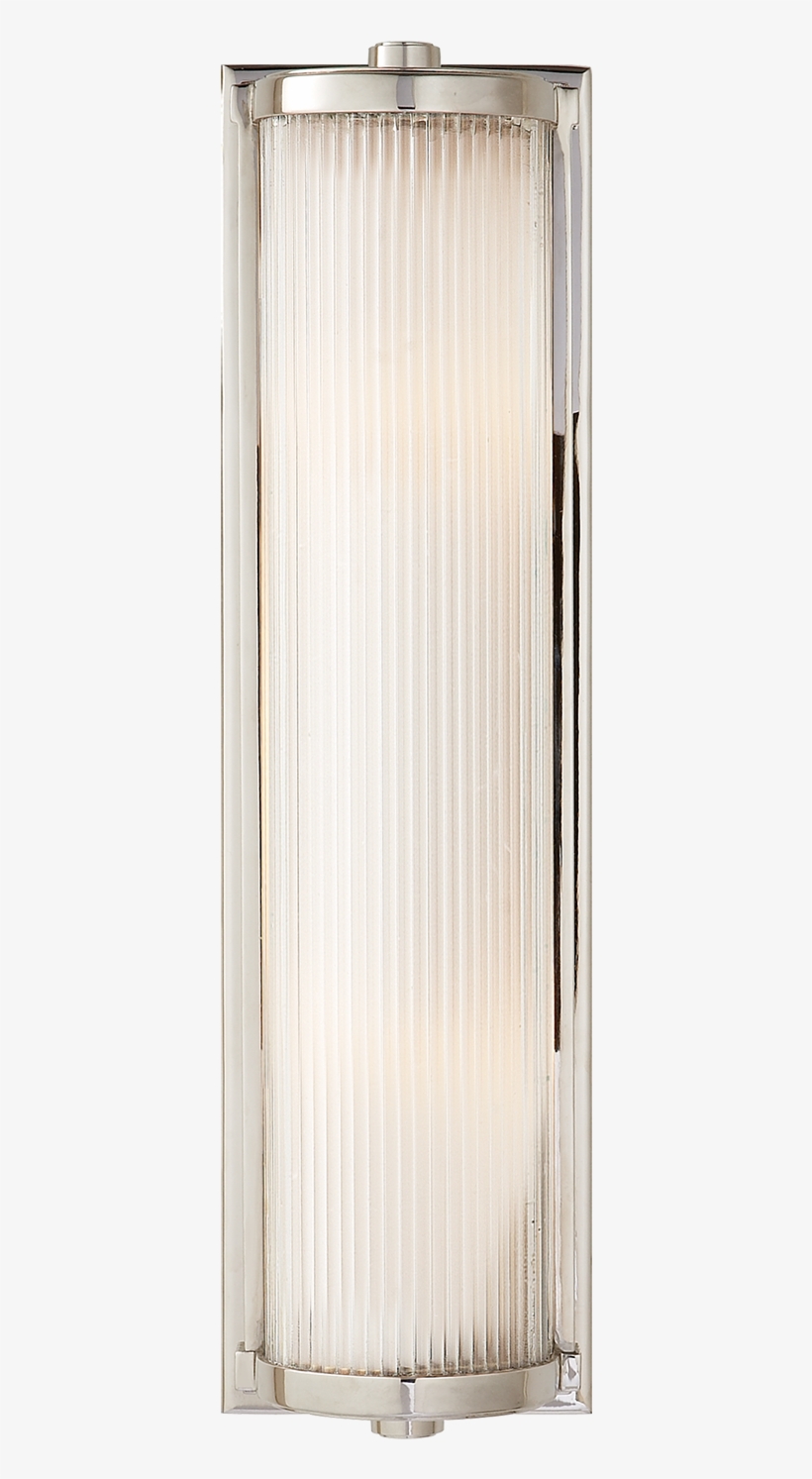 Dresser Long Glass Rod Light In Polished Nickel With, transparent png