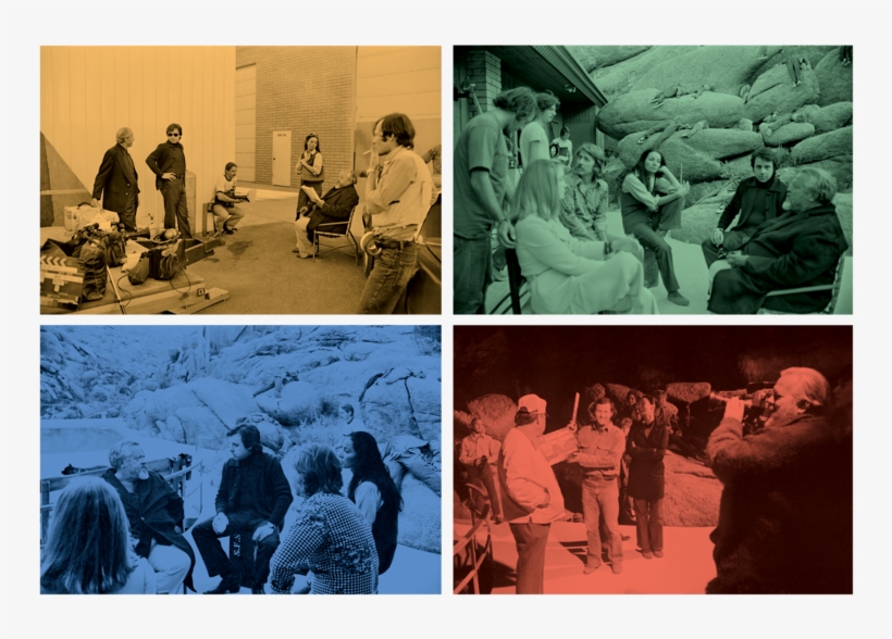 On The Set Of The Other Side Of The Wind, 1970s, transparent png