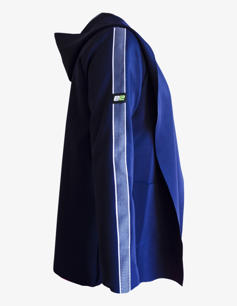 Navy Hooded Scuba Jardigan, transparent png