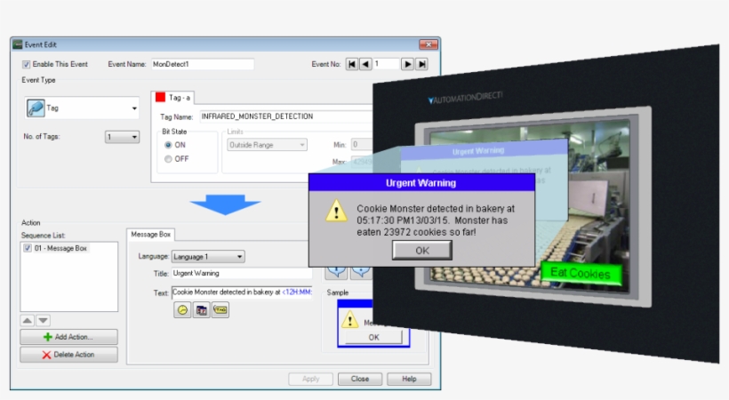 You Can Also Log An Alarm At The Same Time The Message, transparent png