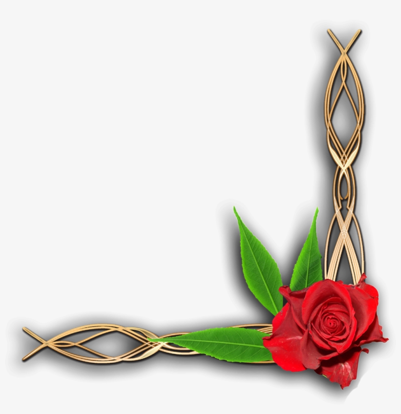 Floral Corner Border Png, transparent png