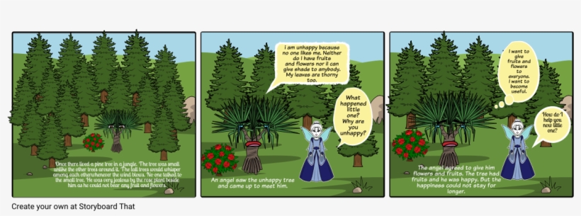 An Unhappy Tree - Cartoon, transparent png