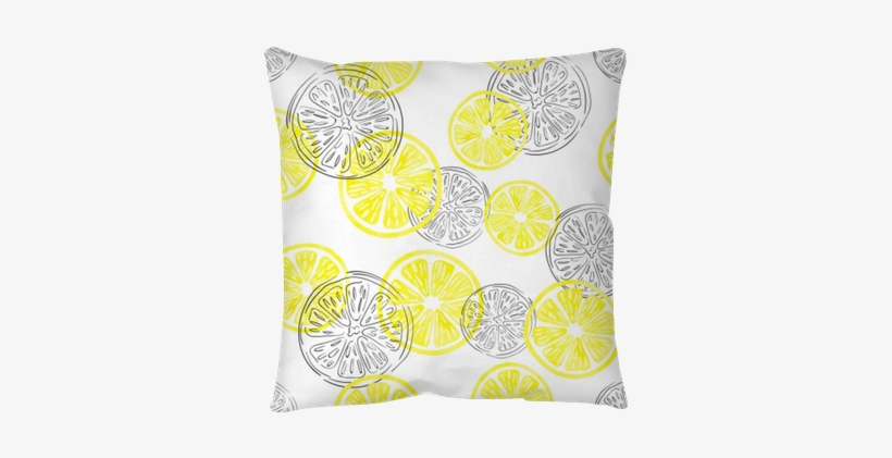 Seamless Lemon Pattern - Watercolor Painting, transparent png