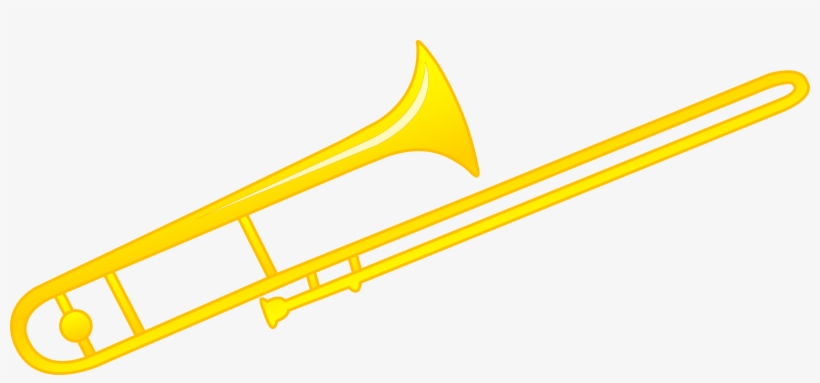 Trombone Musical Instrument - Trombone Clipart, transparent png