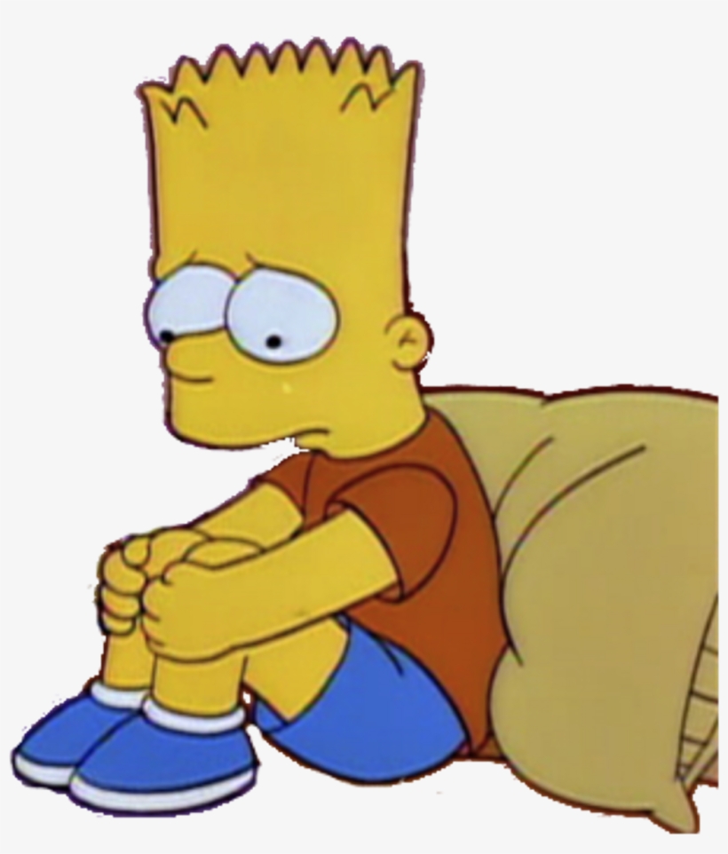 Sad Simpsons And Bart Image Sad Bart Simpson Png 500x378 Png Download Pngkit 