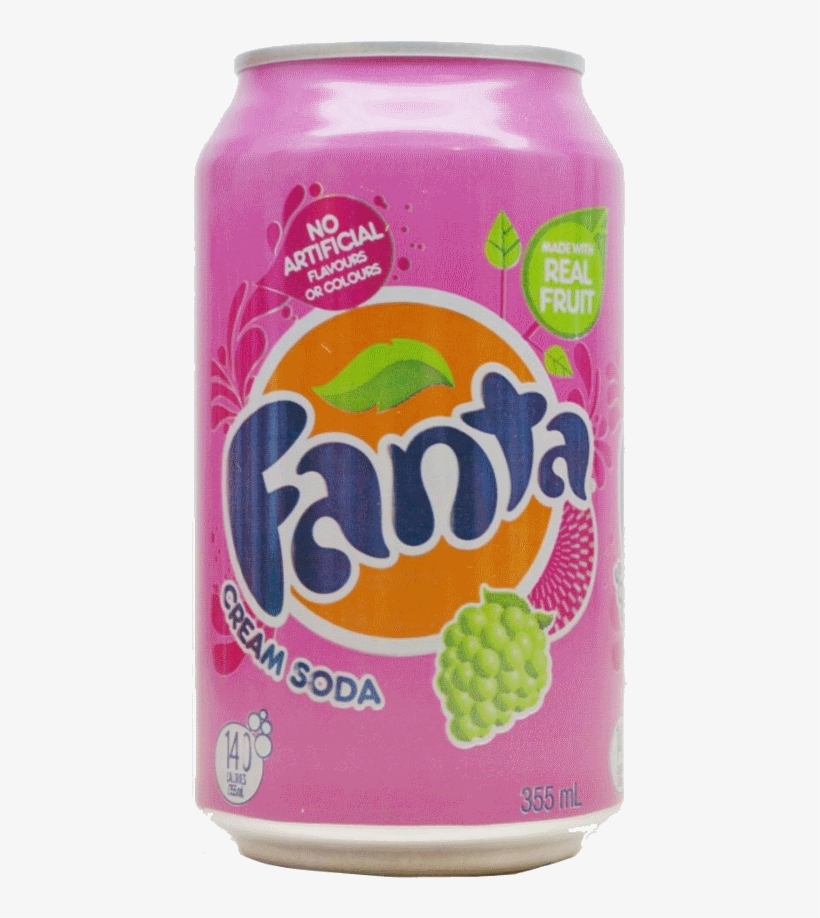 Fanta Fanta Cream Soda 355ml Can 12/cs - Fanta Cream Soda Can, transparent png