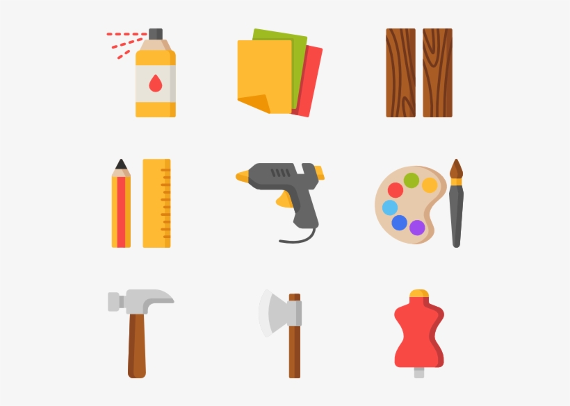 Crafts & Drafts 50 Icons - Craft Icon Png, transparent png