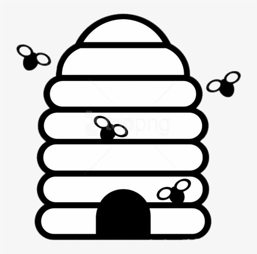 Beehive And Bees Clipart - Every Step In Beekeeping, transparent png