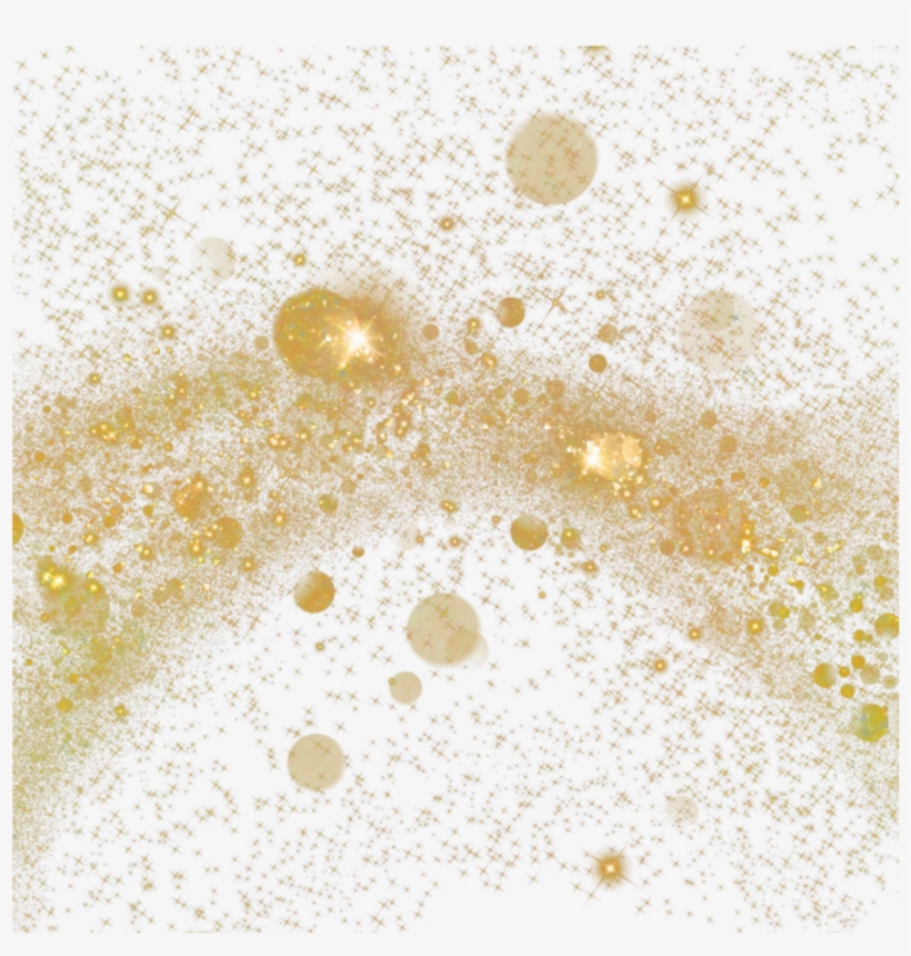 Ftestickers Effect Overlay Glitter Sparkle Gold - Portable Network Graphics, transparent png