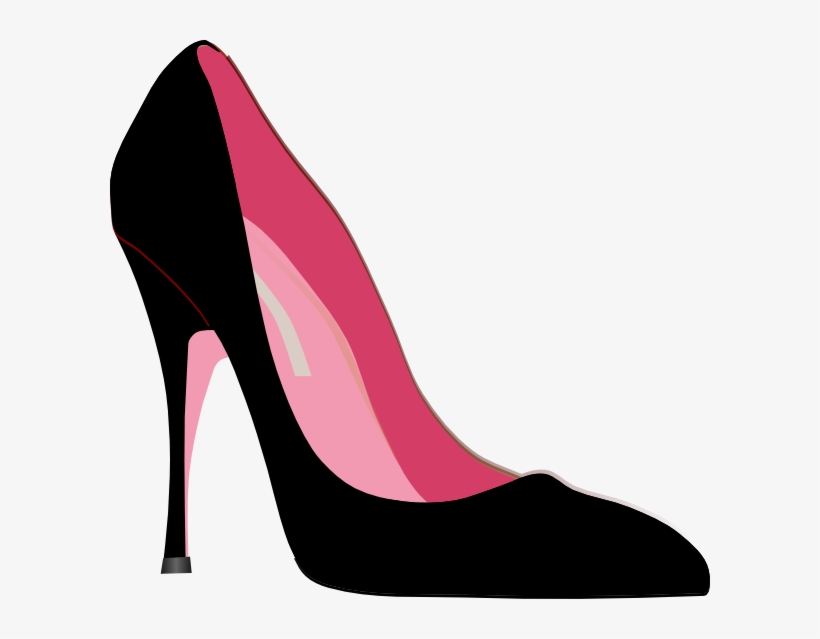 High-heels Stiletto Shoe Fashion Black Pin - Heel Clipart, transparent png