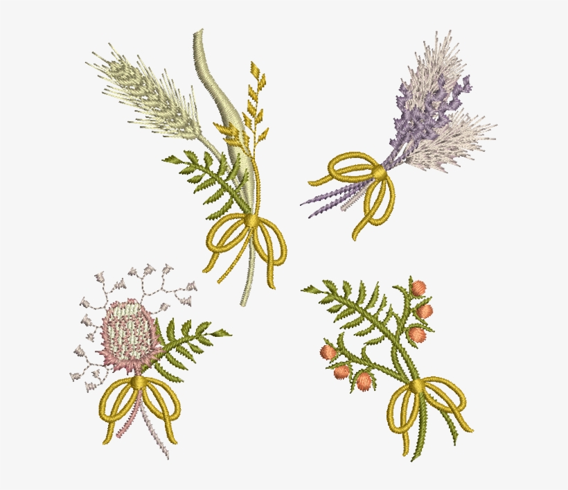 Small Wildflowers Set - Bunch Of Wild Flowers Png, transparent png