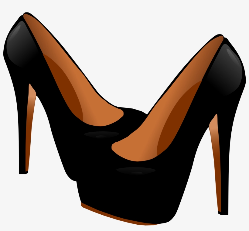 High - Black High Heels Clipart, transparent png