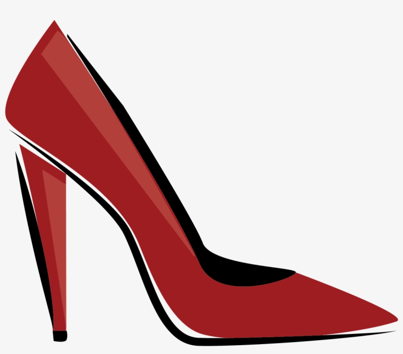 Clip Art Walk A Mile In Her Shoes Women - Red Shoe Clipart, transparent png