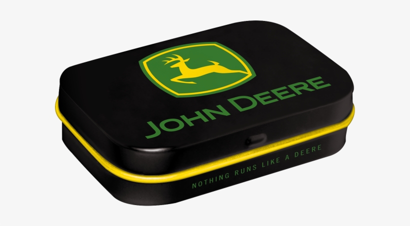 Nostalgic Art Tin Box & Mints John Deere Logo Black - Box, transparent png