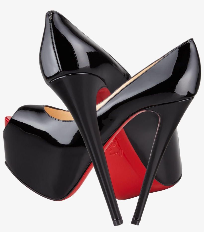 Black Highness Platform Red Christian Louboutin Png - Red Bottom Heels Transparent, transparent png