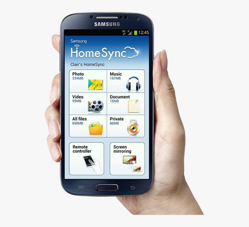 Samsung Homesync - Holding Samsung Phone Png, transparent png