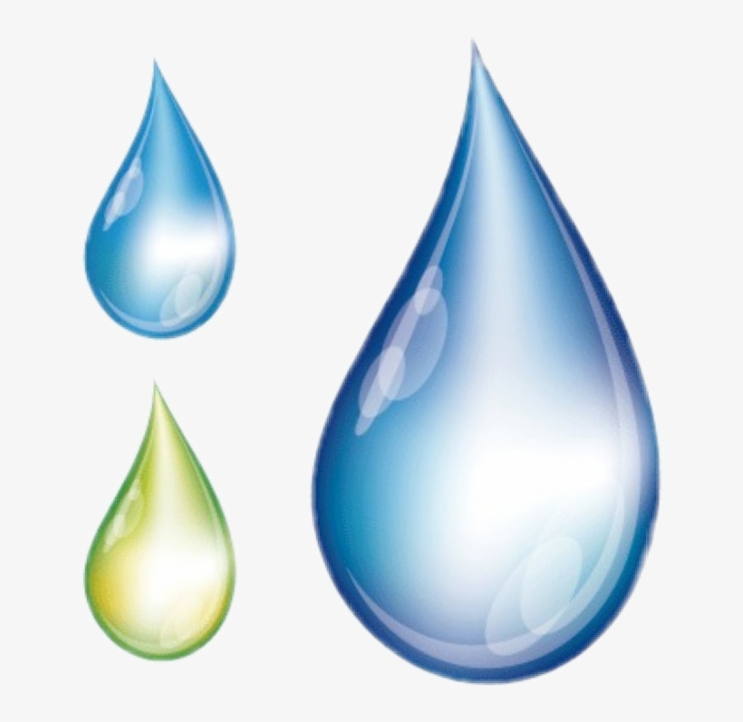 Png Freeuse Drops Rain Sticker By Janet - Drop Of Water Design, transparent png